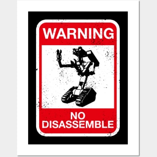 Warning - No Disassemble - distressed Posters and Art